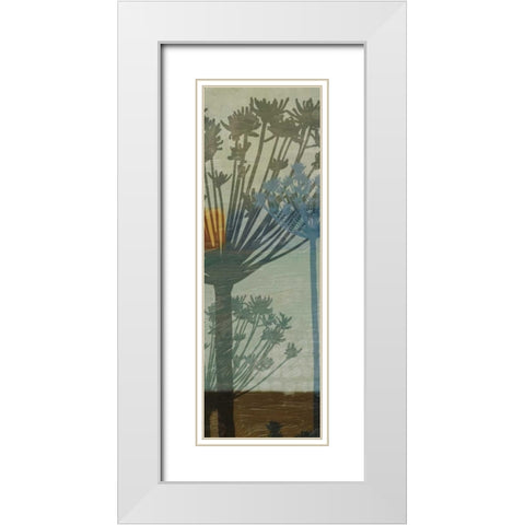 SUMMER BREEZE D White Modern Wood Framed Art Print with Double Matting by Greene, Taylor