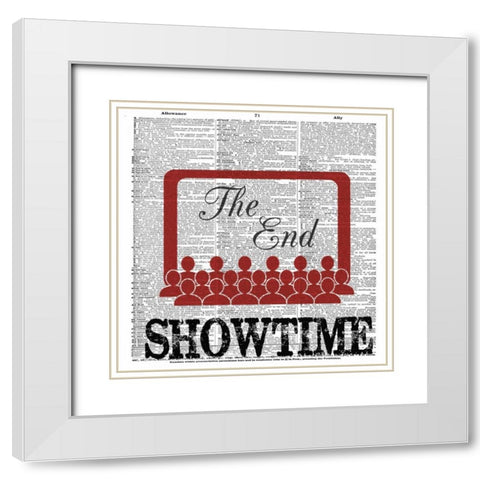 SHOWTIME 2 White Modern Wood Framed Art Print with Double Matting by Greene, Taylor