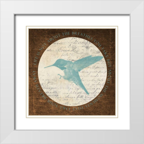 Life Bird 2 White Modern Wood Framed Art Print with Double Matting by Greene, Taylor