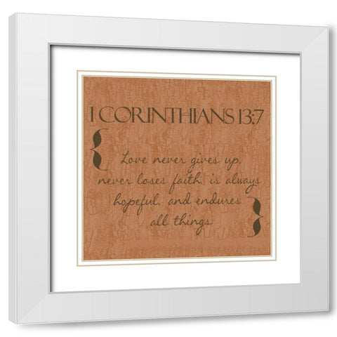 Love in Spice White Modern Wood Framed Art Print with Double Matting by Greene, Taylor