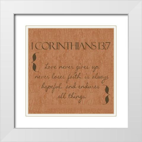 Love in Spice White Modern Wood Framed Art Print with Double Matting by Greene, Taylor