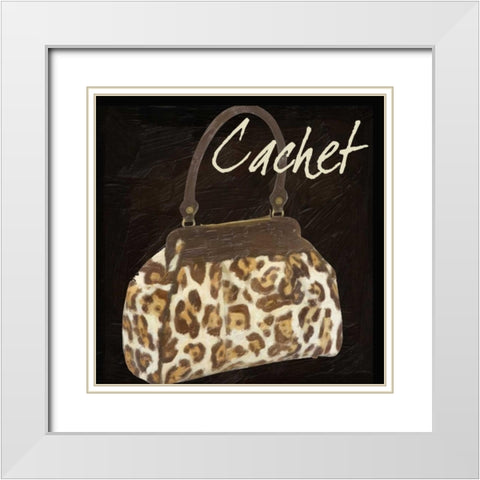 Cachet Skin White Modern Wood Framed Art Print with Double Matting by Greene, Taylor