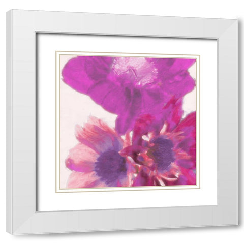 Blooms In Spring 2 White Modern Wood Framed Art Print with Double Matting by Greene, Taylor