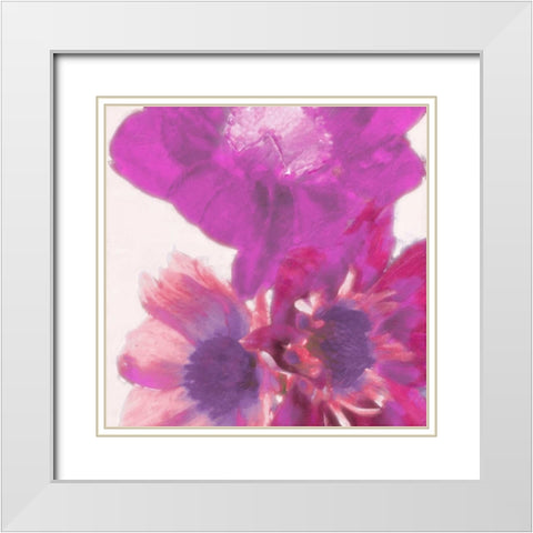 Blooms In Spring 2 White Modern Wood Framed Art Print with Double Matting by Greene, Taylor