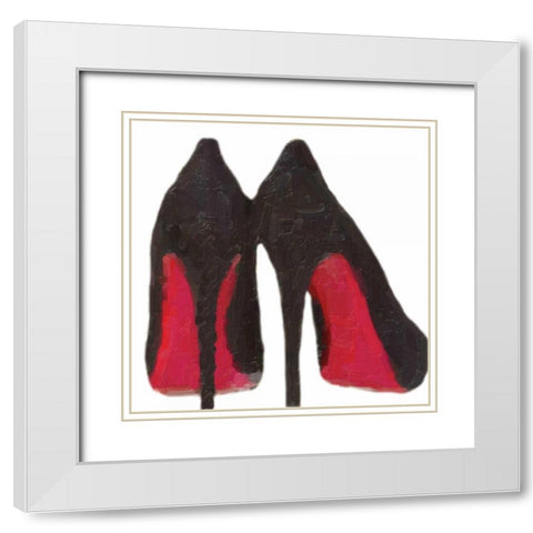 Fashion Patch White Modern Wood Framed Art Print with Double Matting by Greene, Taylor