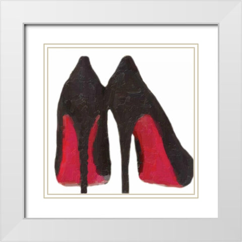 Fashion Patch White Modern Wood Framed Art Print with Double Matting by Greene, Taylor