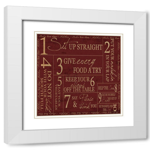 OPEN KITCHEN White Modern Wood Framed Art Print with Double Matting by Greene, Taylor