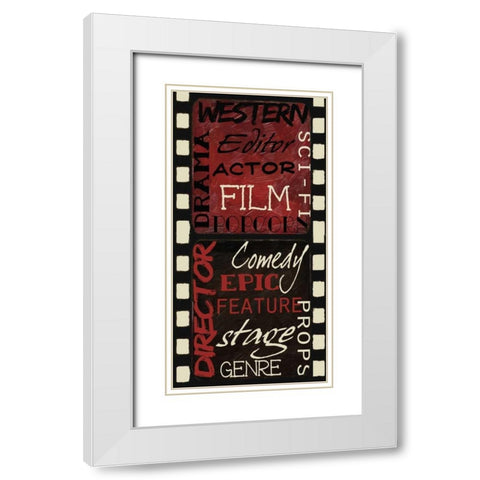 Cinema White Modern Wood Framed Art Print with Double Matting by Greene, Taylor