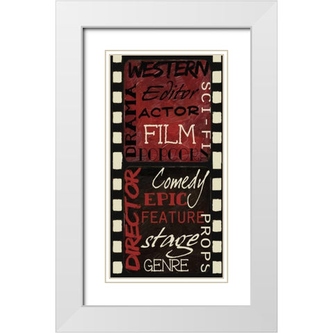 Cinema White Modern Wood Framed Art Print with Double Matting by Greene, Taylor