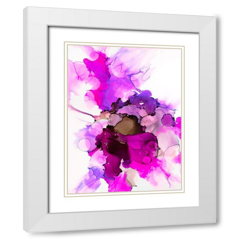 Wavering Radiant 2 White Modern Wood Framed Art Print with Double Matting by Troisi, Jonny