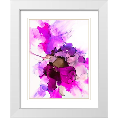 Wavering Radiant 2 White Modern Wood Framed Art Print with Double Matting by Troisi, Jonny