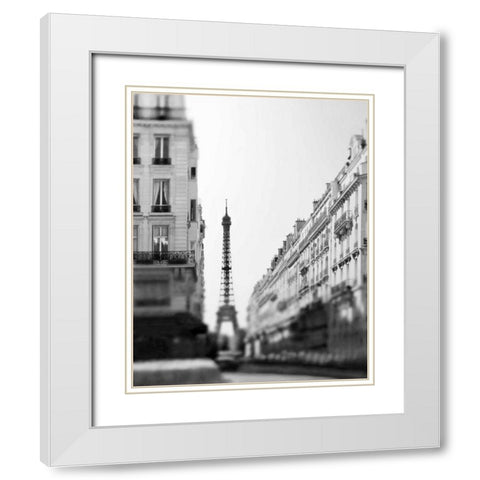 Dawn Paris White Modern Wood Framed Art Print with Double Matting by Telik, Tracey