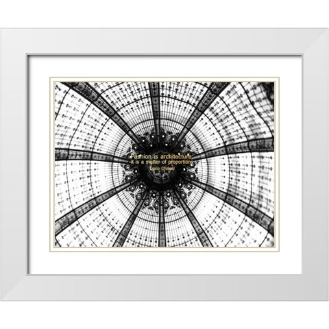 Fashion Architecture White Modern Wood Framed Art Print with Double Matting by Telik, Tracey