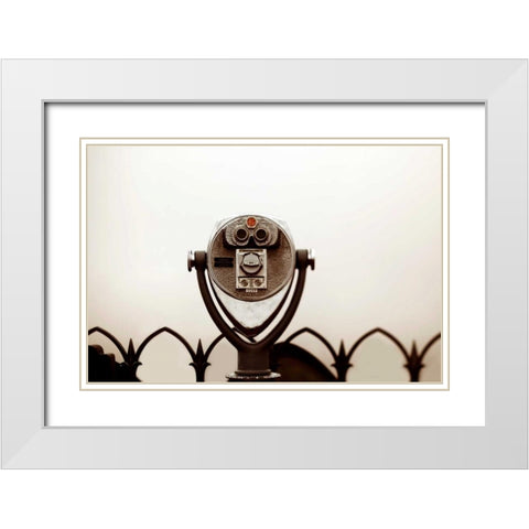 Thru The Viewfinder White Modern Wood Framed Art Print with Double Matting by Telik, Tracey