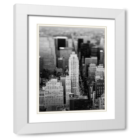Fifth Ave NYC White Modern Wood Framed Art Print with Double Matting by Telik, Tracey