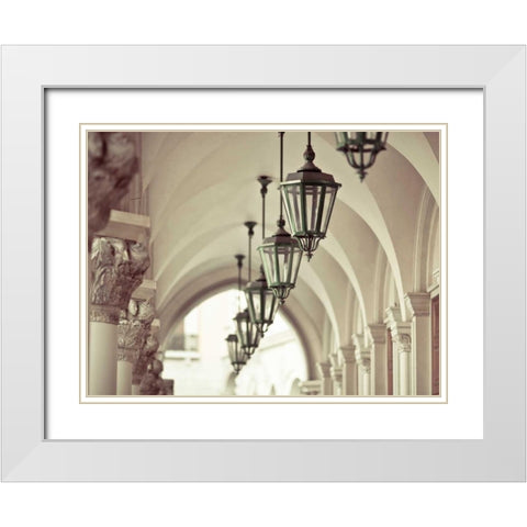 Venice 33 White Modern Wood Framed Art Print with Double Matting by Telik, Tracey