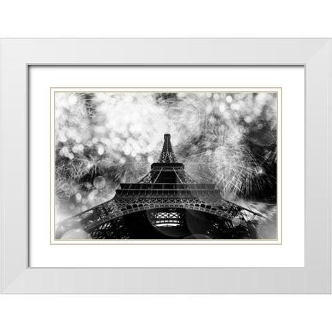 Underneath The Eifflel 1 White Modern Wood Framed Art Print with Double Matting by Telik, Tracey