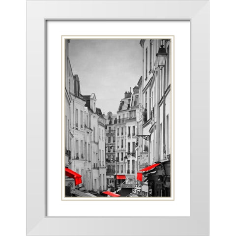 Between The Mouftard 2 White Modern Wood Framed Art Print with Double Matting by Telik, Tracey