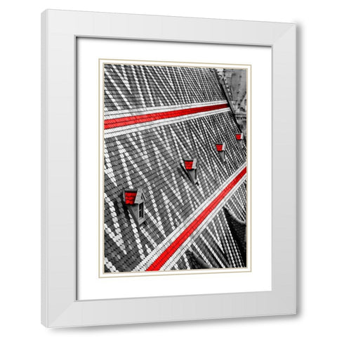 Blush Stephonson White Modern Wood Framed Art Print with Double Matting by Telik, Tracey