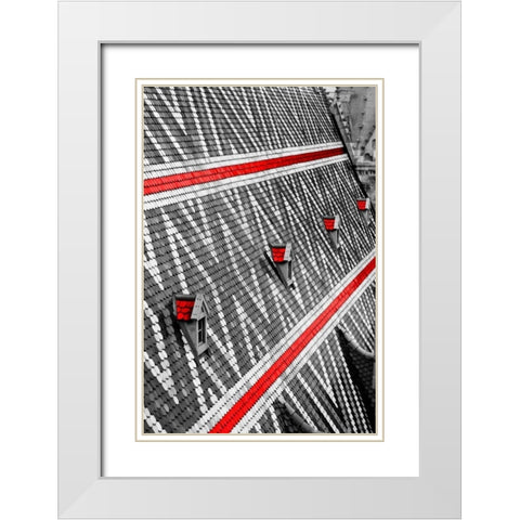 Blush Stephonson White Modern Wood Framed Art Print with Double Matting by Telik, Tracey