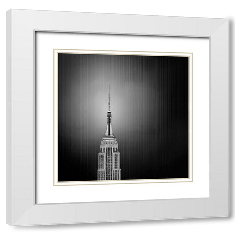 Golden Empire Spike 2 White Modern Wood Framed Art Print with Double Matting by Telik, Tracey