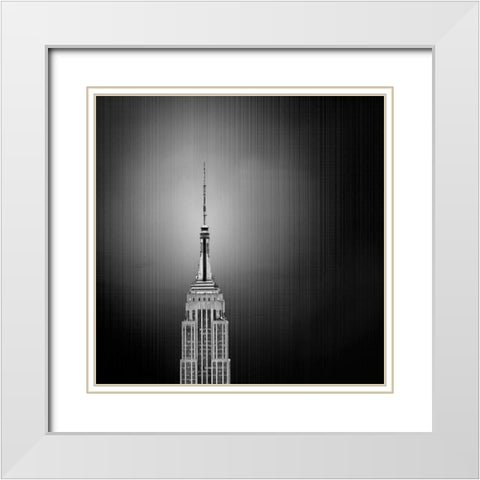 Golden Empire Spike 2 White Modern Wood Framed Art Print with Double Matting by Telik, Tracey