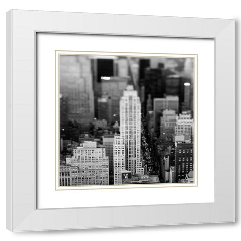 Fifth Ave NYC White Modern Wood Framed Art Print with Double Matting by Telik, Tracey
