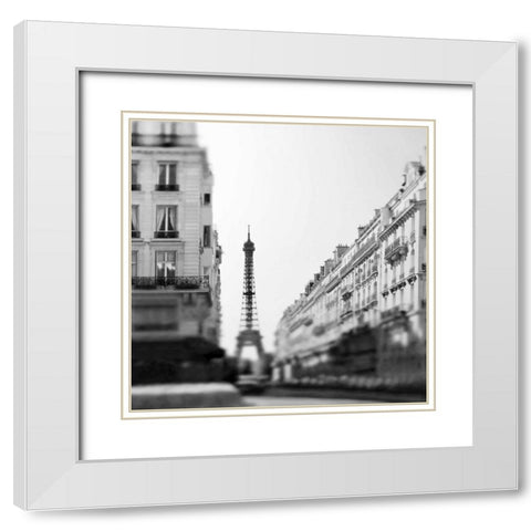 Dawn Paris White Modern Wood Framed Art Print with Double Matting by Telik, Tracey