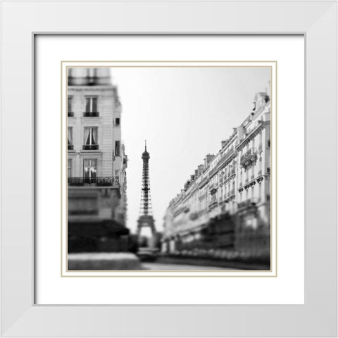 Dawn Paris White Modern Wood Framed Art Print with Double Matting by Telik, Tracey