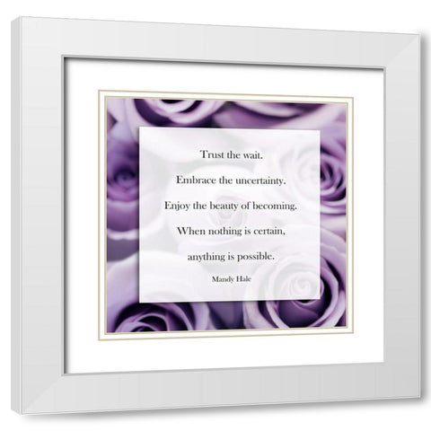 Welcoming Love White Modern Wood Framed Art Print with Double Matting by Telik, Tracey