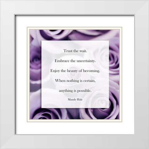 Welcoming Love White Modern Wood Framed Art Print with Double Matting by Telik, Tracey