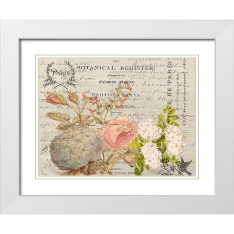 Ville de Parise White Modern Wood Framed Art Print with Double Matting by Jordan, Elizabeth