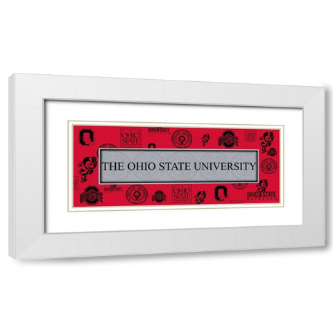 Ohio 2 White Modern Wood Framed Art Print with Double Matting by Pazan, Tony