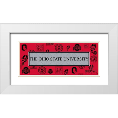 Ohio 2 White Modern Wood Framed Art Print with Double Matting by Pazan, Tony