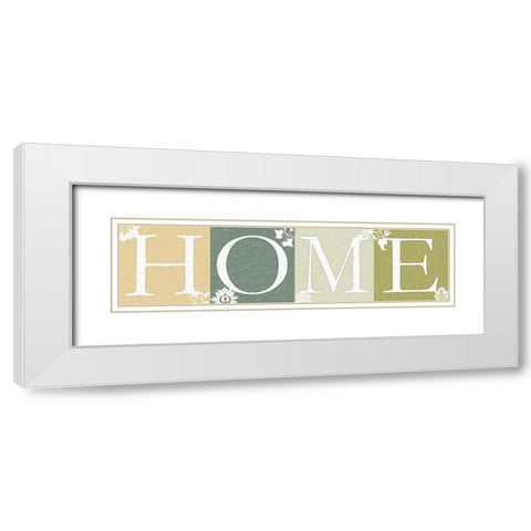 Home White Modern Wood Framed Art Print with Double Matting by Pazan, Tony