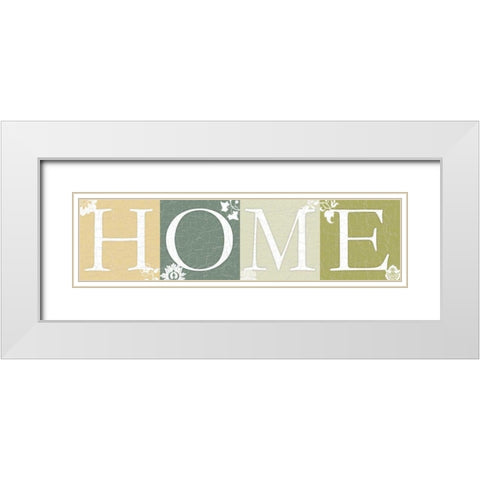 Home White Modern Wood Framed Art Print with Double Matting by Pazan, Tony