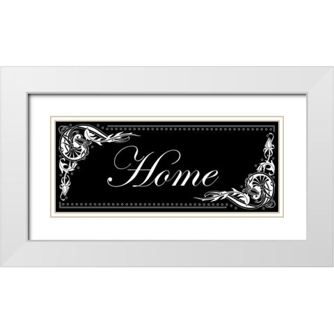 Home White Modern Wood Framed Art Print with Double Matting by Pazan, Tony