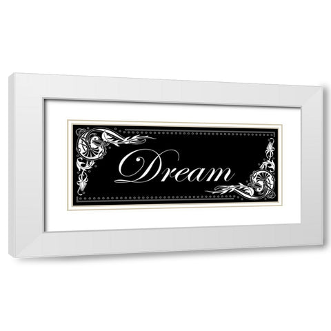 Dream White Modern Wood Framed Art Print with Double Matting by Pazan, Tony