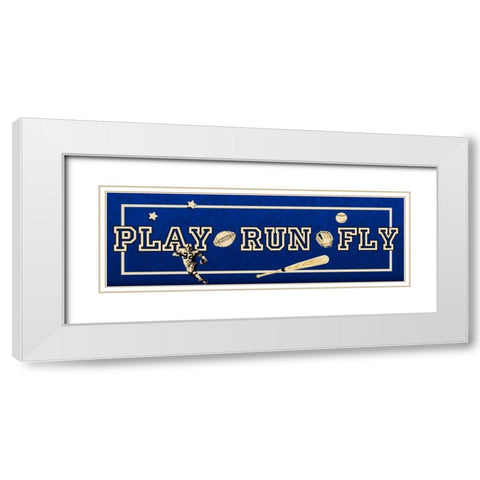 Play On White Modern Wood Framed Art Print with Double Matting by Pazan, Tony