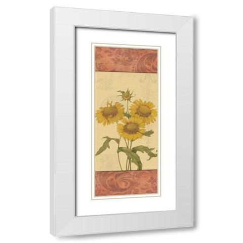 Utica White Modern Wood Framed Art Print with Double Matting by Pazan, Tony