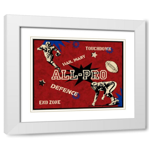 Defence White Modern Wood Framed Art Print with Double Matting by Pazan, Tony