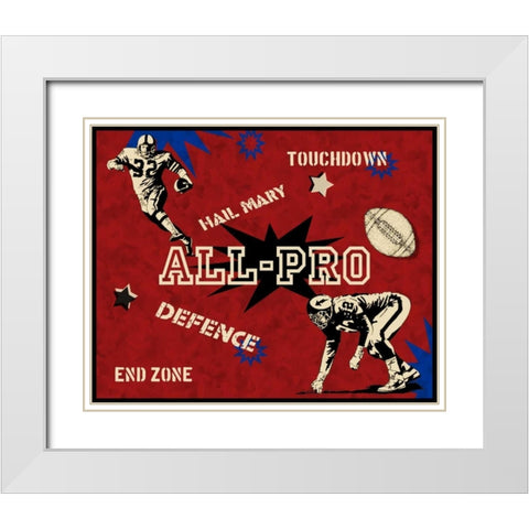 Defence White Modern Wood Framed Art Print with Double Matting by Pazan, Tony