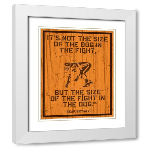 The Fight White Modern Wood Framed Art Print with Double Matting by Pazan, Tony