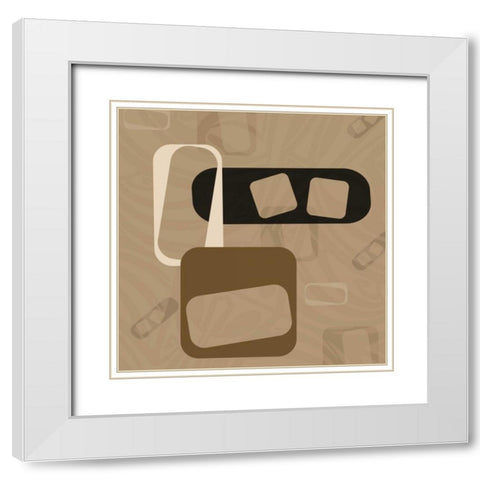 Finder White Modern Wood Framed Art Print with Double Matting by Pazan, Tony