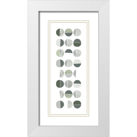 Color Dew Bubbles 1 White Modern Wood Framed Art Print with Double Matting by Urban Epiphany