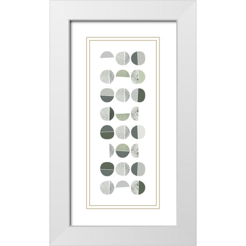 Color Dew Bubbles 2 White Modern Wood Framed Art Print with Double Matting by Urban Epiphany