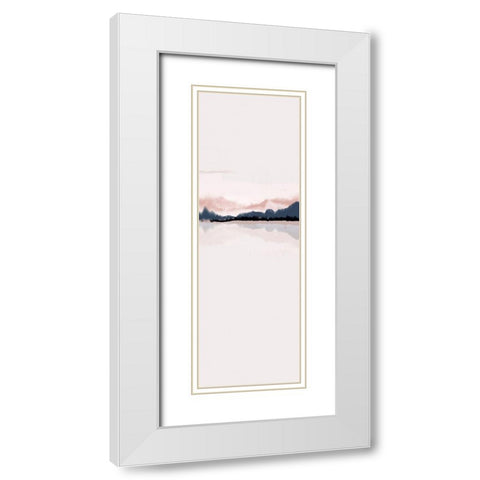 Horizon Panel 1 White Modern Wood Framed Art Print with Double Matting by Urban Epiphany