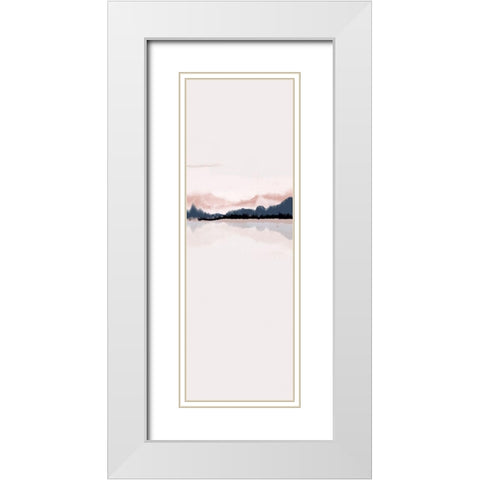 Horizon Panel 1 White Modern Wood Framed Art Print with Double Matting by Urban Epiphany