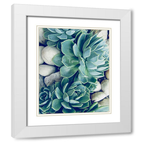 Grow Calm 2 White Modern Wood Framed Art Print with Double Matting by Urban Epiphany