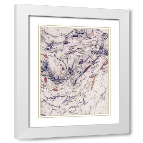Shells 2 White Modern Wood Framed Art Print with Double Matting by Urban Epiphany